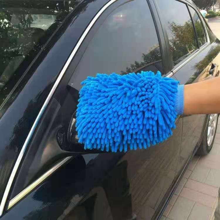 Chenille Microfiber Car Wash Mitt — Soft, Scratch