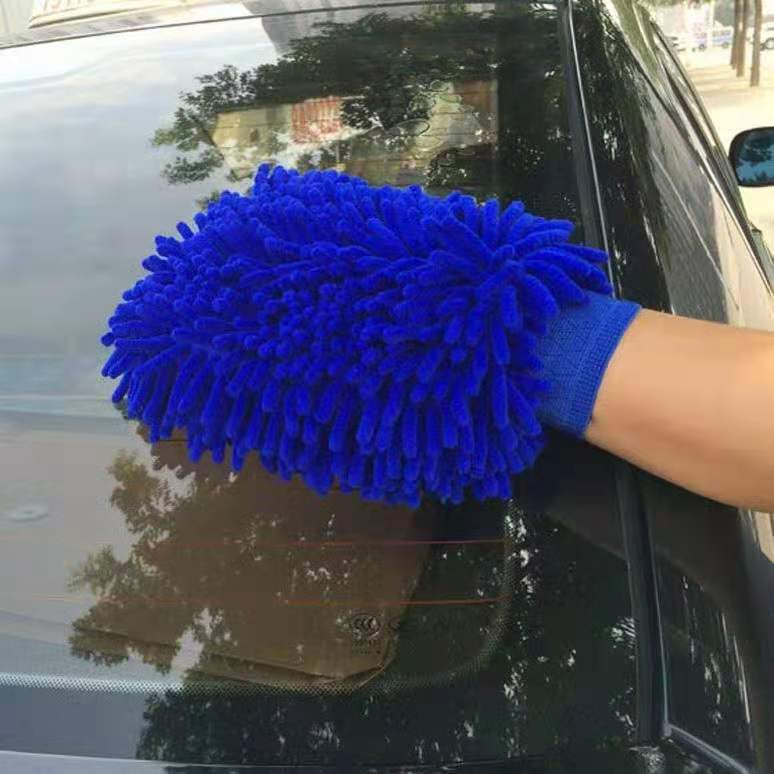 Chenille Microfiber Car Wash Mitt — Soft, Scratch