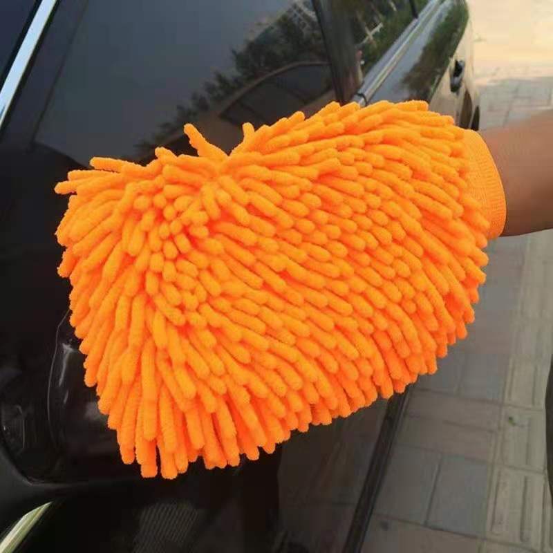 Chenille Microfiber Car Wash Mitt — Soft, Scratch